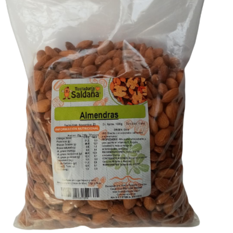 Almendras Saldaña 1 Kilo. ¡Envío Gratis! Gran concepción